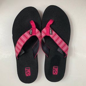 Teva Mush Pink Flip Flop Sandals 10